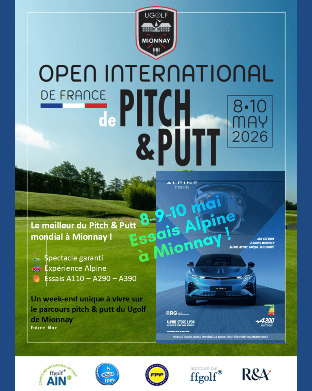 Open International PitchPutt 2026 essais Alpine F